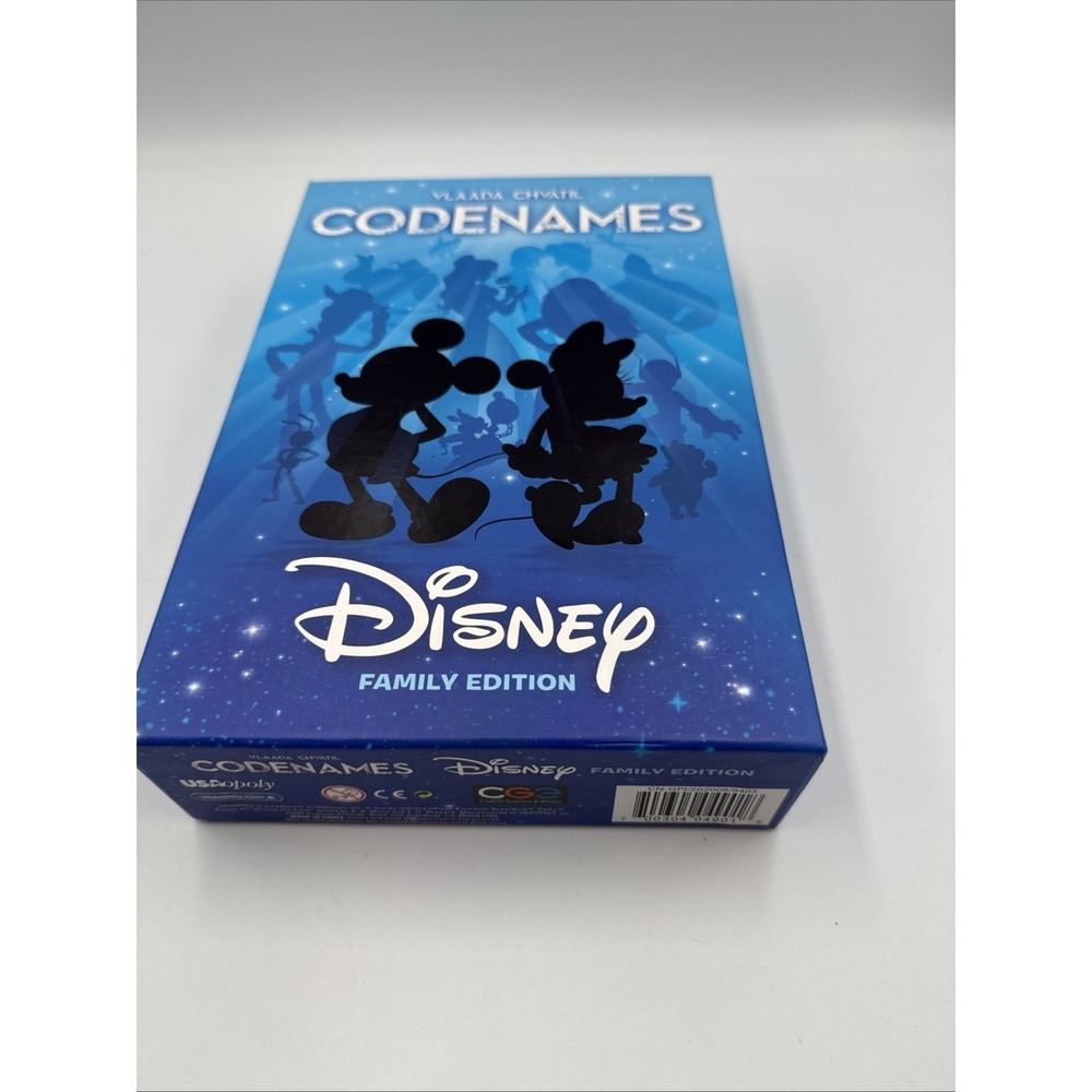 Codenames Disney Family Edition Board Game Card Game 100% Complete Very Good
